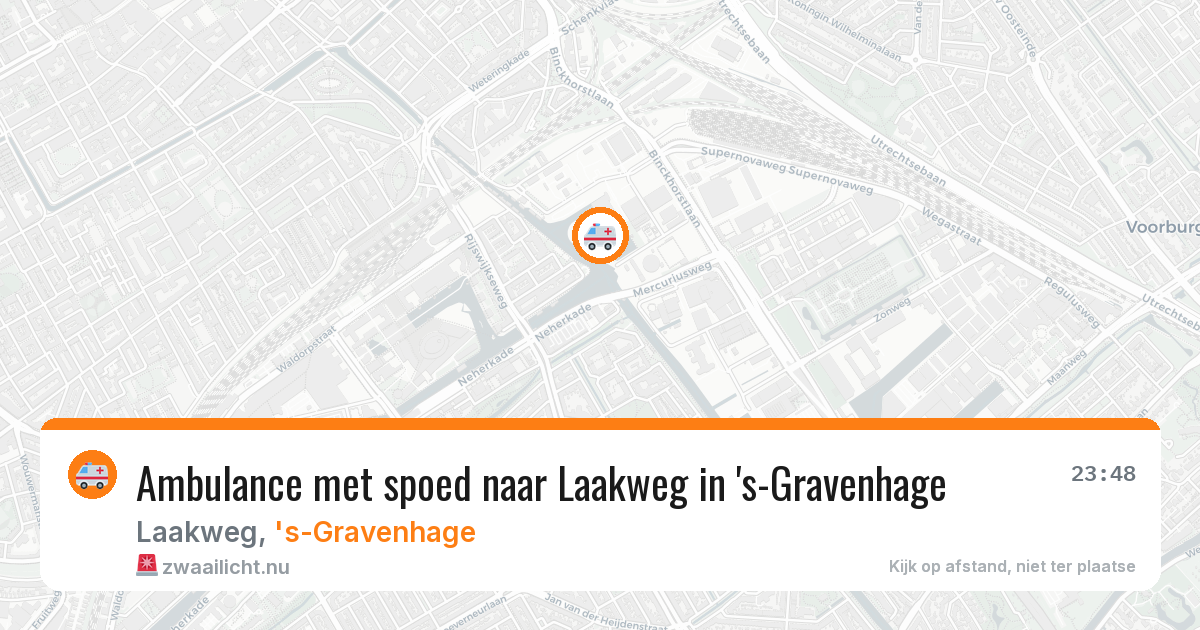 Ambulance met spoed naar Laakweg in 's-Gravenhage — 4 apr 2026