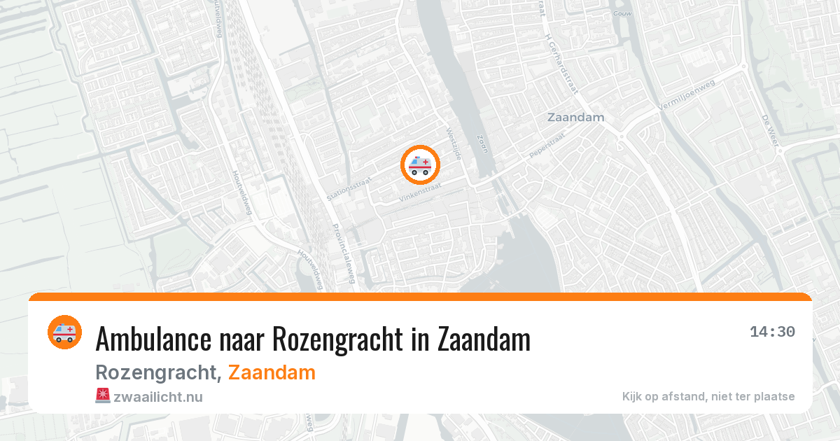 Ambulance naar Rozengracht in Zaandam — 21 jul 2026