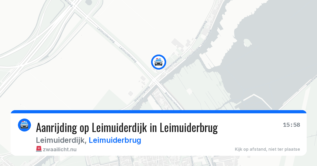 Aanrijding op Leimuiderdijk in Leimuiderbrug — 29 mei 2026