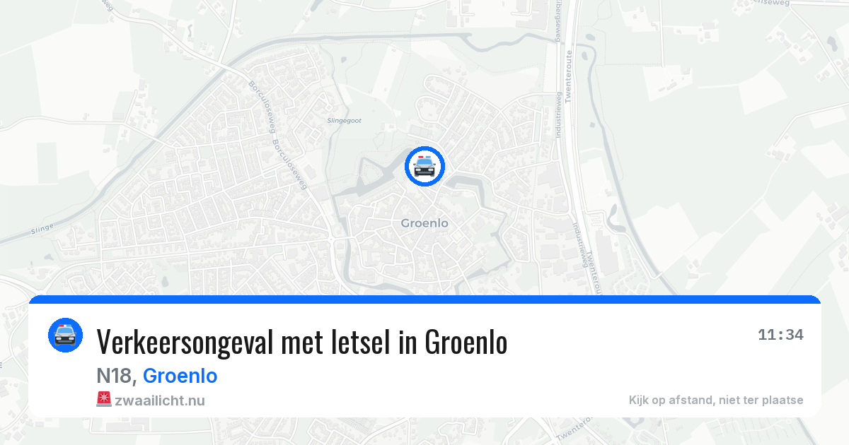 Verkeersongeval met letsel in Groenlo — 30 mrt 2026