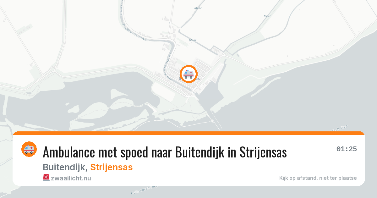 Ambulance met spoed naar Buitendijk in Strijensas — 22 jan 2026