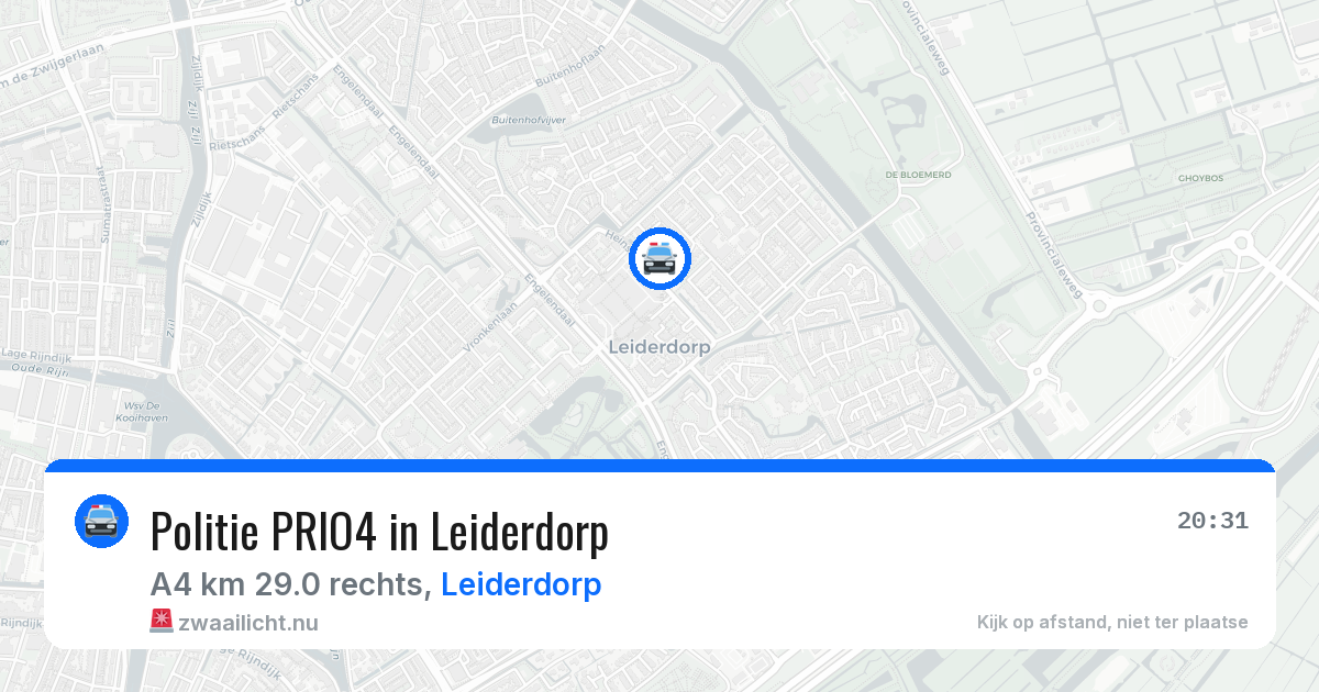 Politie PRIO4 in Leiderdorp — 8 apr 2026 | 🚨 Zwaailicht.nu