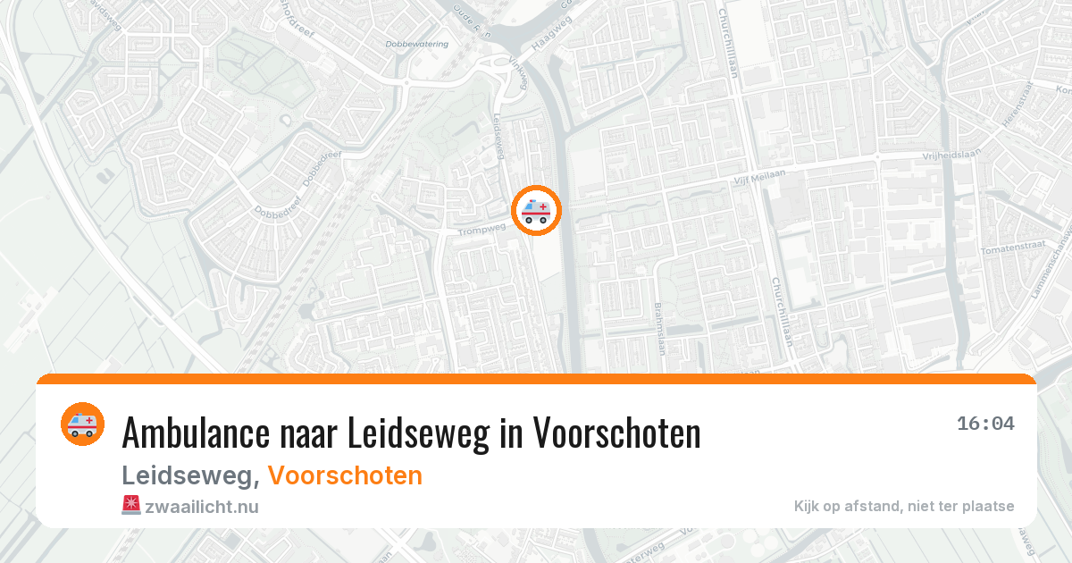 Ambulance naar Leidseweg in Voorschoten — 23 jul 2026