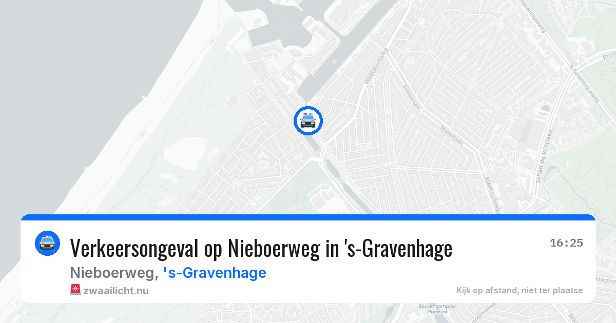Verkeersongeval op Nieboerweg in 's-Gravenhage — 27 mei 2026