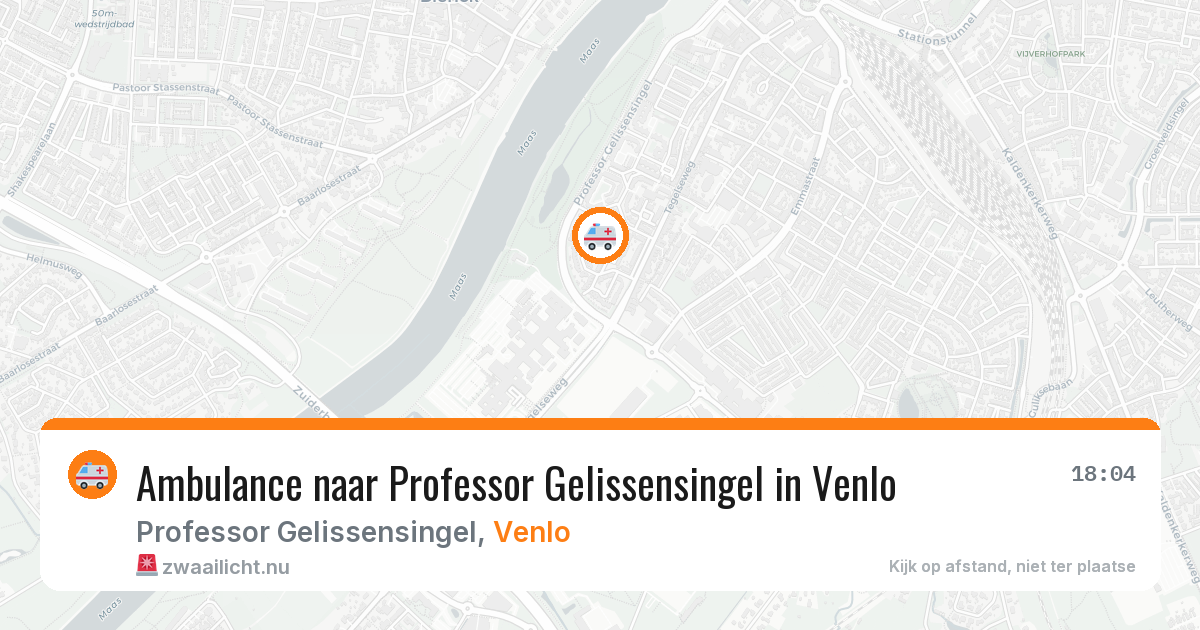 Ambulance naar Professor Gelissensingel in Venlo — 15 jul 2026