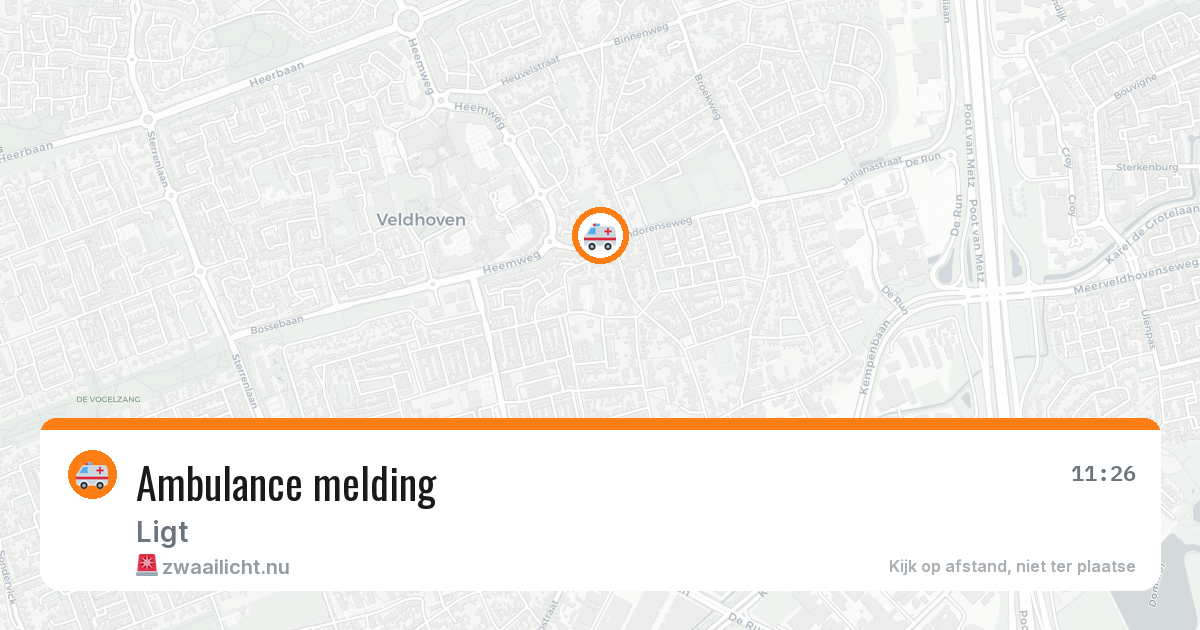 Ambulance melding — 23 jul 2026