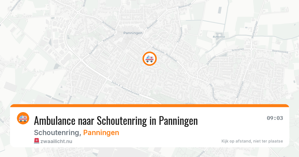 Ambulance naar Schoutenring in Panningen — 3 jun 2026