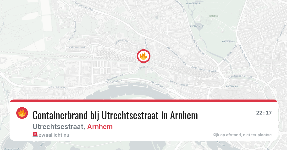 Containerbrand bij Utrechtsestraat in Arnhem — 18 mei 2026