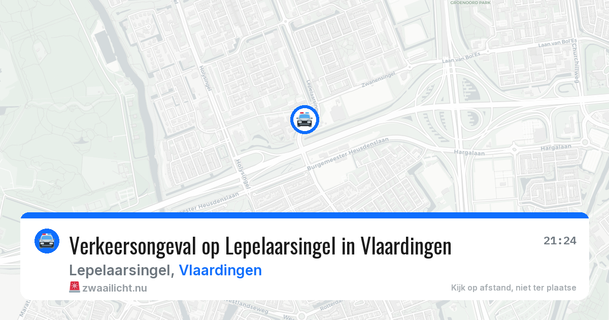 Verkeersongeval op Lepelaarsingel in Vlaardingen — 10 feb 2026