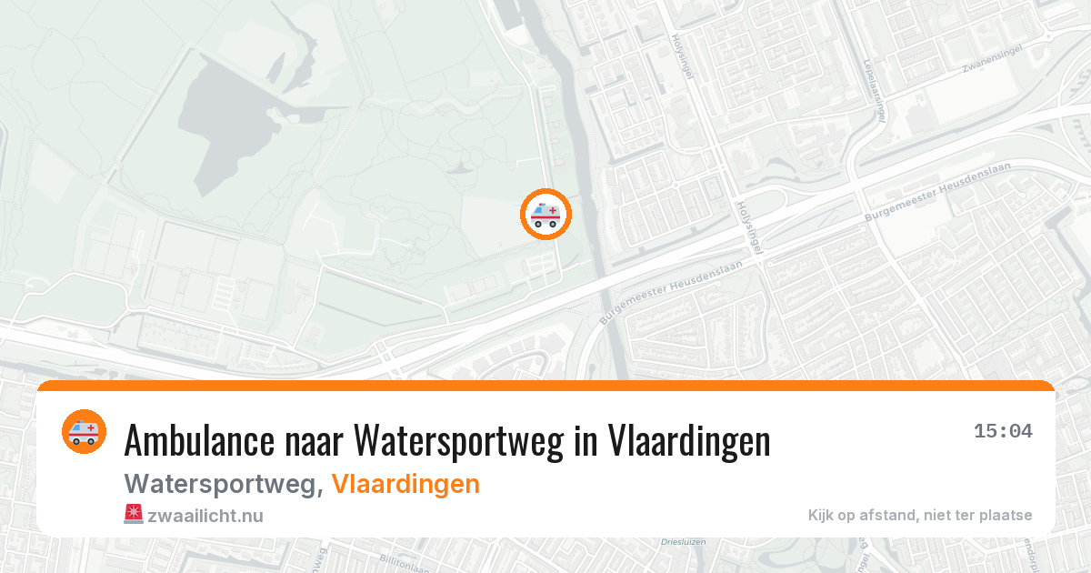 Ambulance naar Watersportweg in Vlaardingen — 23 mrt 2026