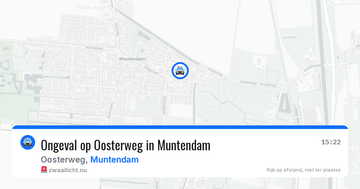 Ongeval op Oosterweg in Muntendam — 2 jun 2026