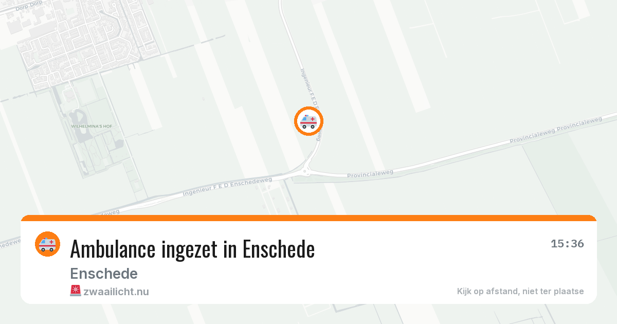 Ambulance ingezet in Enschede — 19 jan 2026