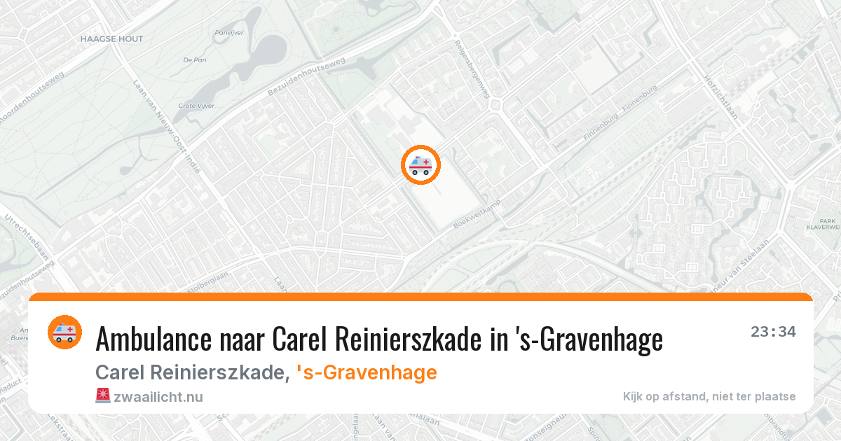 Ambulance naar Carel Reinierszkade in 's-Gravenhage — 14 jul 2026