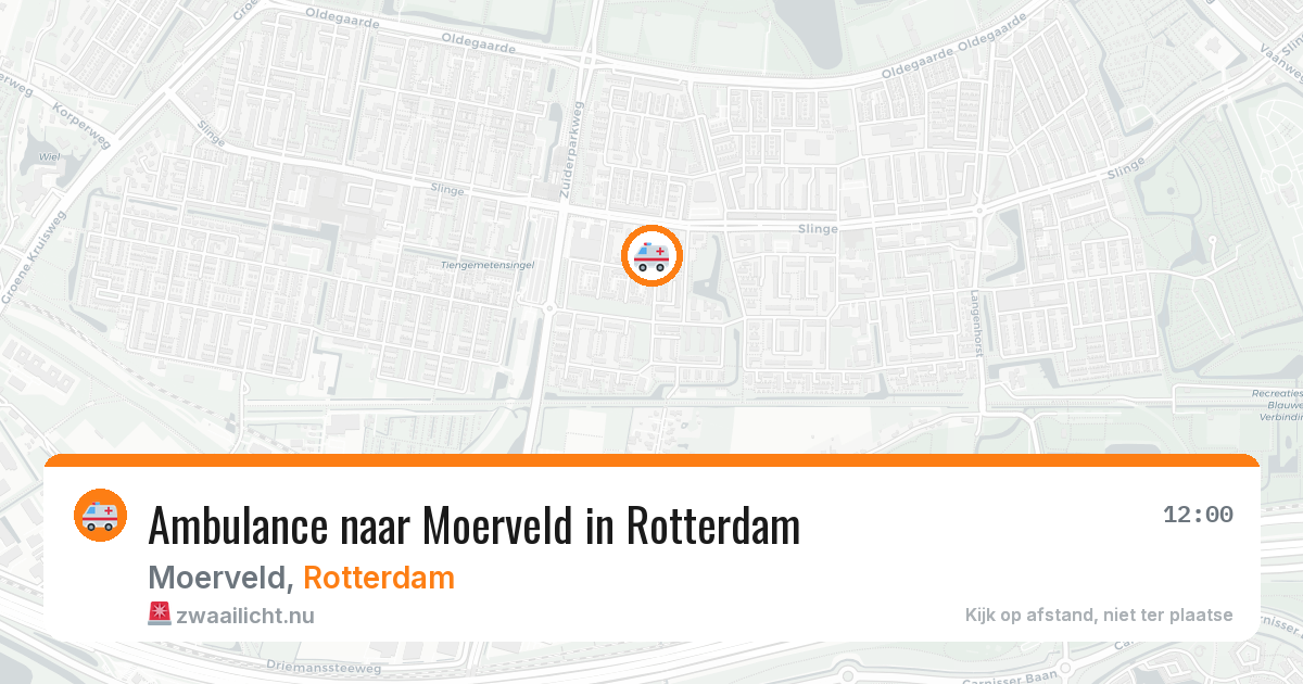 Ambulance naar Moerveld in Rotterdam — 15 jul 2026
