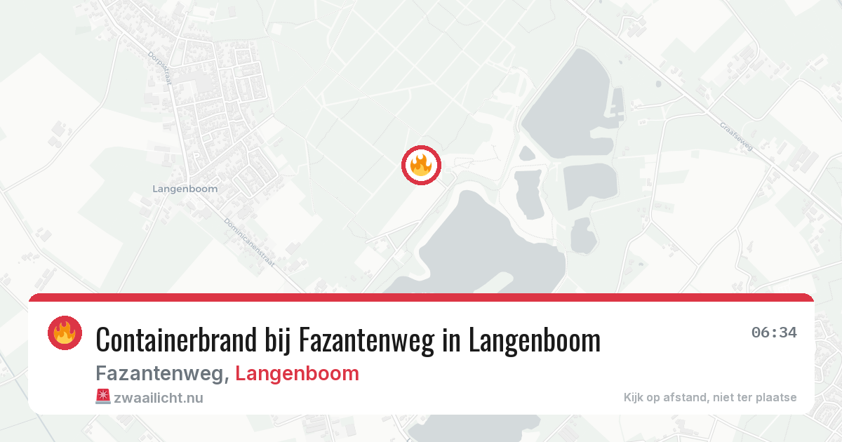 Containerbrand bij Fazantenweg in Langenboom — 29 apr 2026