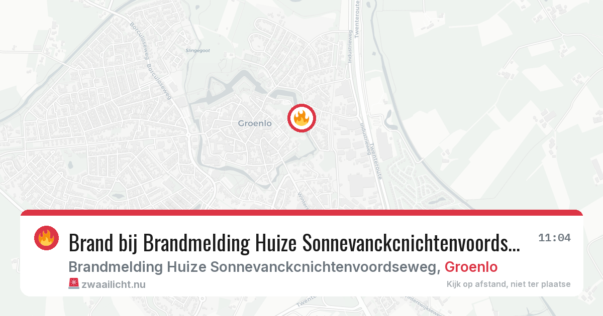 Brand bij Brandmelding Huize Sonnevanckcnichtenvoordseweg in Groenlo — 10 apr 2026