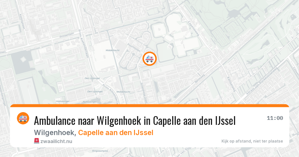 Ambulance naar Wilgenhoek in Capelle aan den IJssel — 25 mrt 2026
