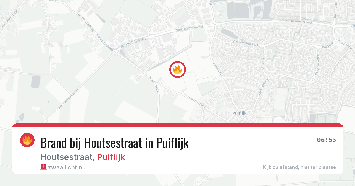 Brand bij Houtsestraat in Puiflijk — 27 mei 2026
