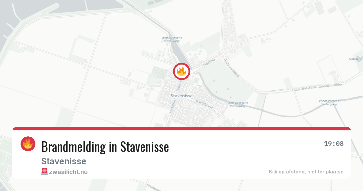 Brandmelding in Stavenisse — 17 jul 2026