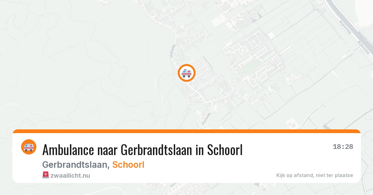 Ambulance naar Gerbrandtslaan in Schoorl — 15 jul 2026