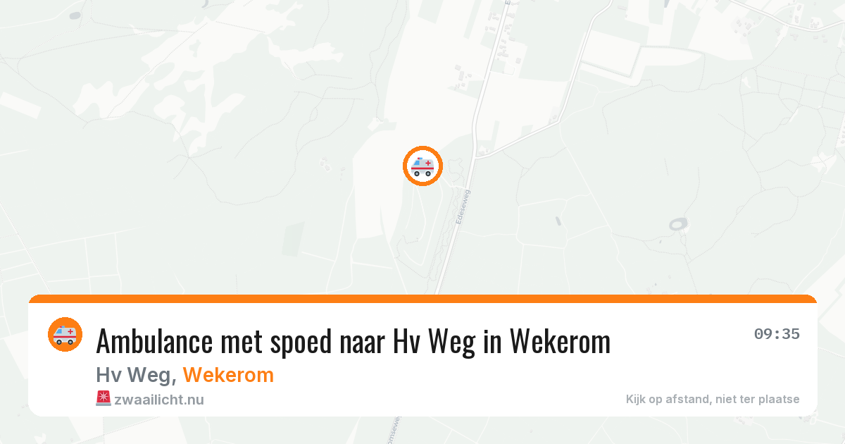 Ambulance met spoed naar Hv Weg in Wekerom — 14 jul 2026