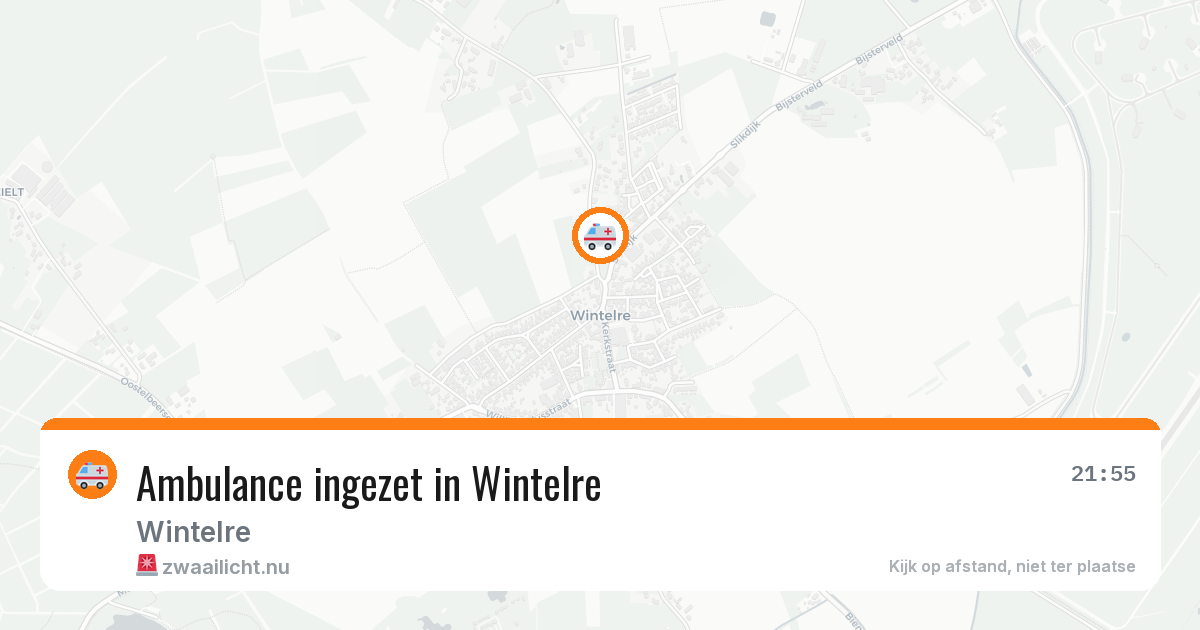 Ambulance ingezet in Wintelre — 16 jul 2026