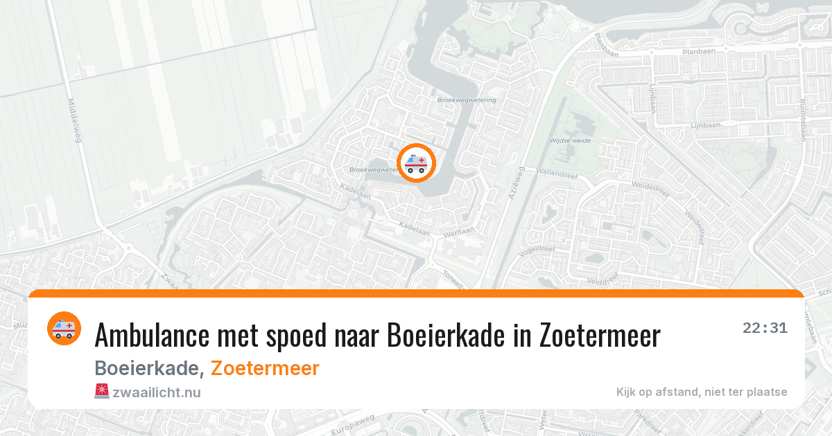 Ambulance met spoed naar Boeierkade in Zoetermeer — 28 jan 2026
