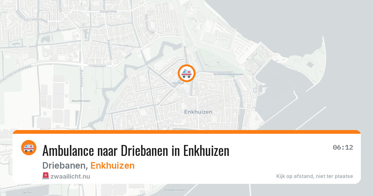 Ambulance naar Driebanen in Enkhuizen — 6 apr 2026