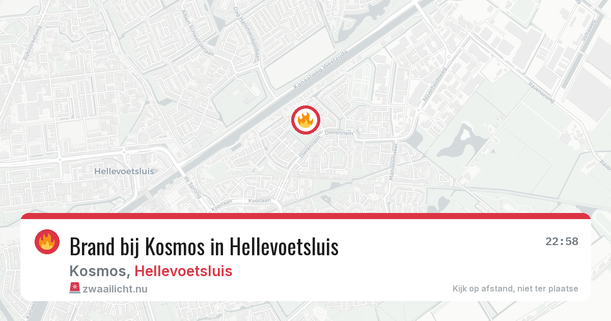 Brand bij Kosmos in Hellevoetsluis — 3 jun 2026