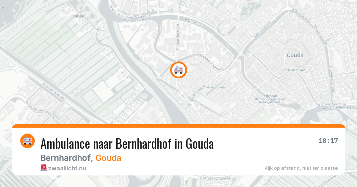 Ambulance naar Bernhardhof in Gouda — 1 apr 2026