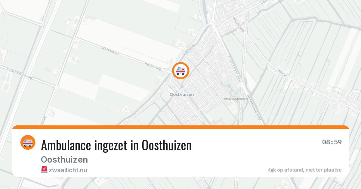 Ambulance ingezet in Oosthuizen — 10 jul 2026