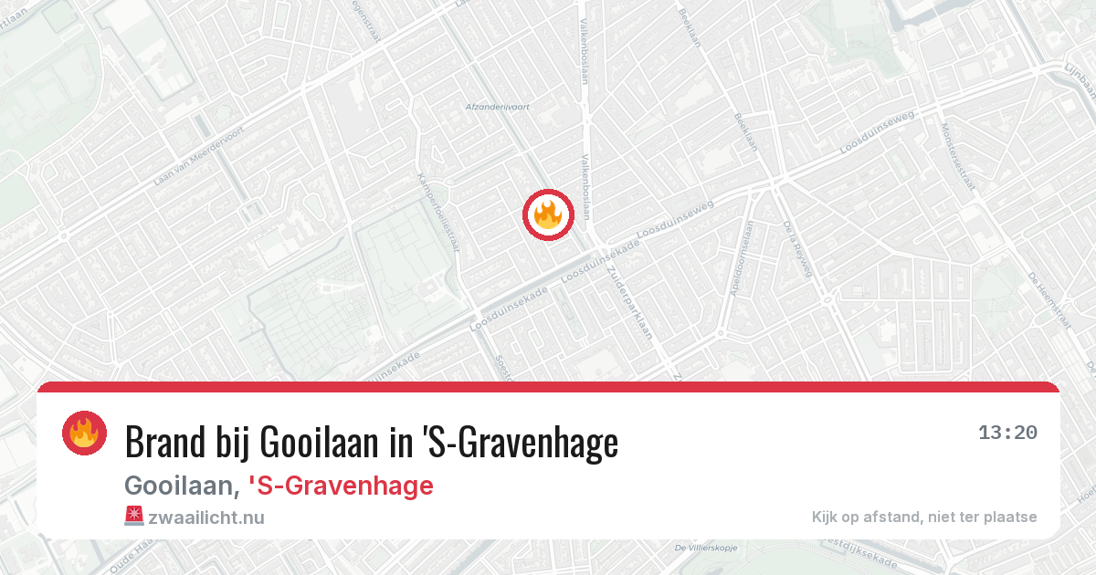 Brand bij Gooilaan in 'S-Gravenhage — 11 jul 2026