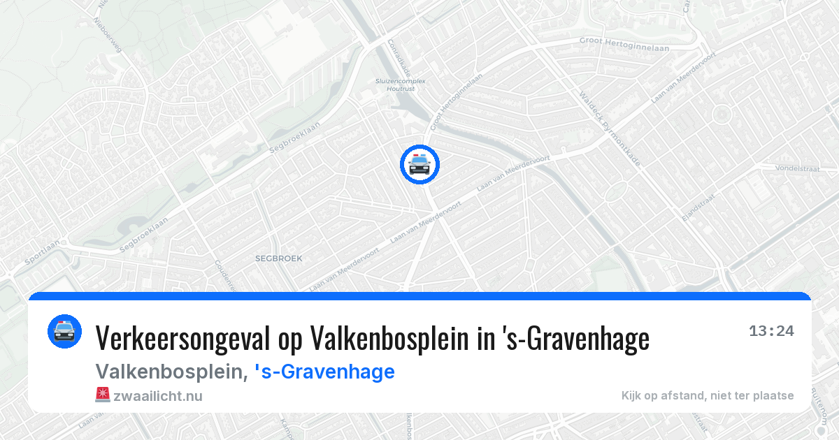 Verkeersongeval op Valkenbosplein in 's-Gravenhage — 16 mei 2026