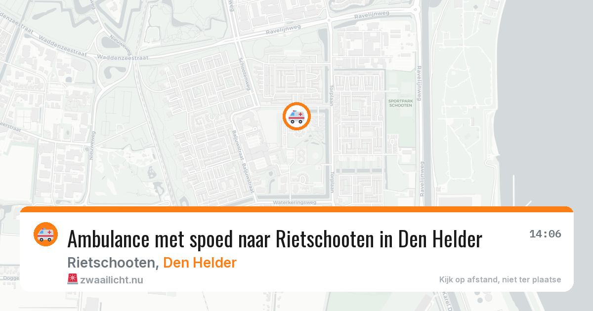 Ambulance met spoed naar Rietschooten in Den Helder — 17 mrt 2026