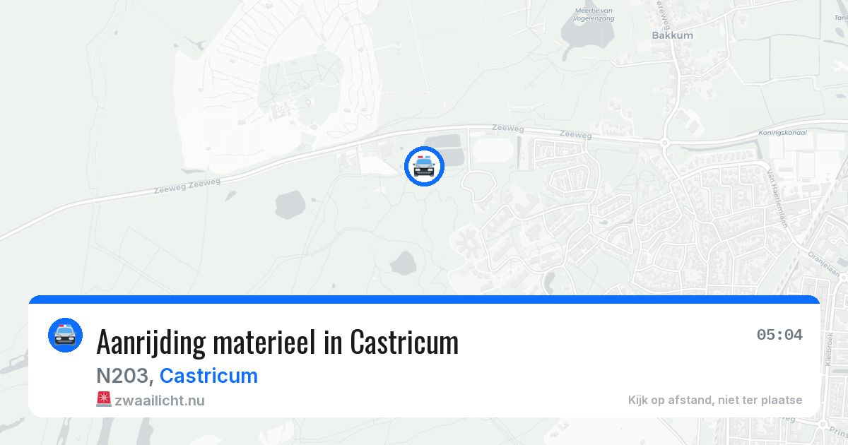 Aanrijding materieel in Castricum — 18 jul 2026