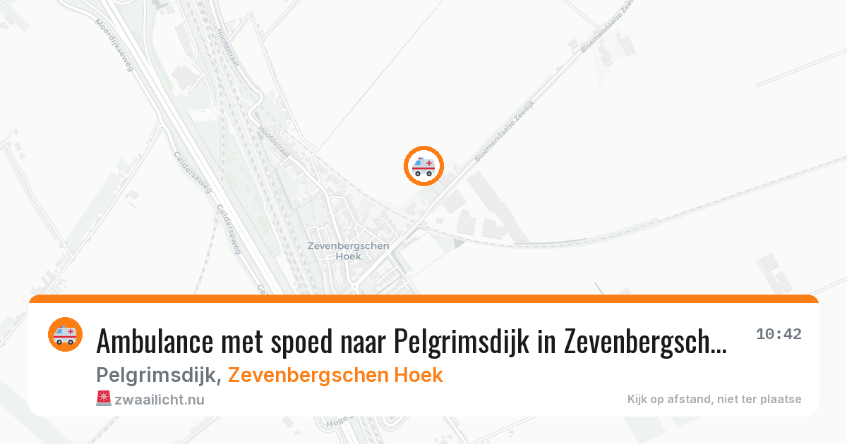 Ambulance met spoed naar Pelgrimsdijk in Zevenbergschen Hoek — 27 mei 2026