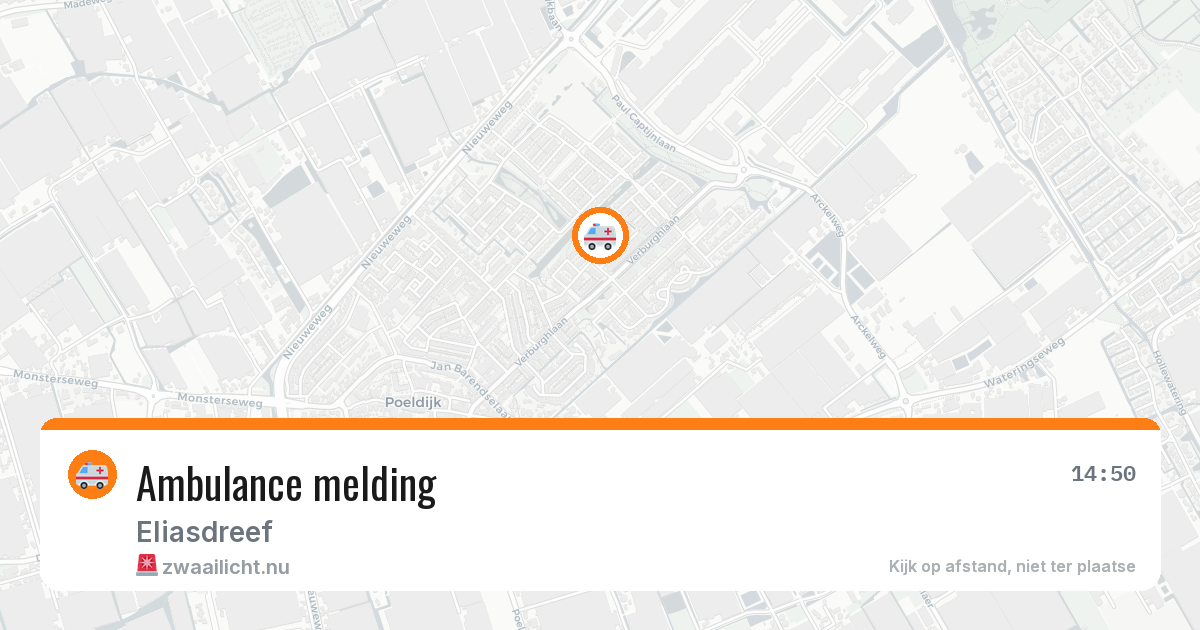 Ambulance melding — 30 mei 2026