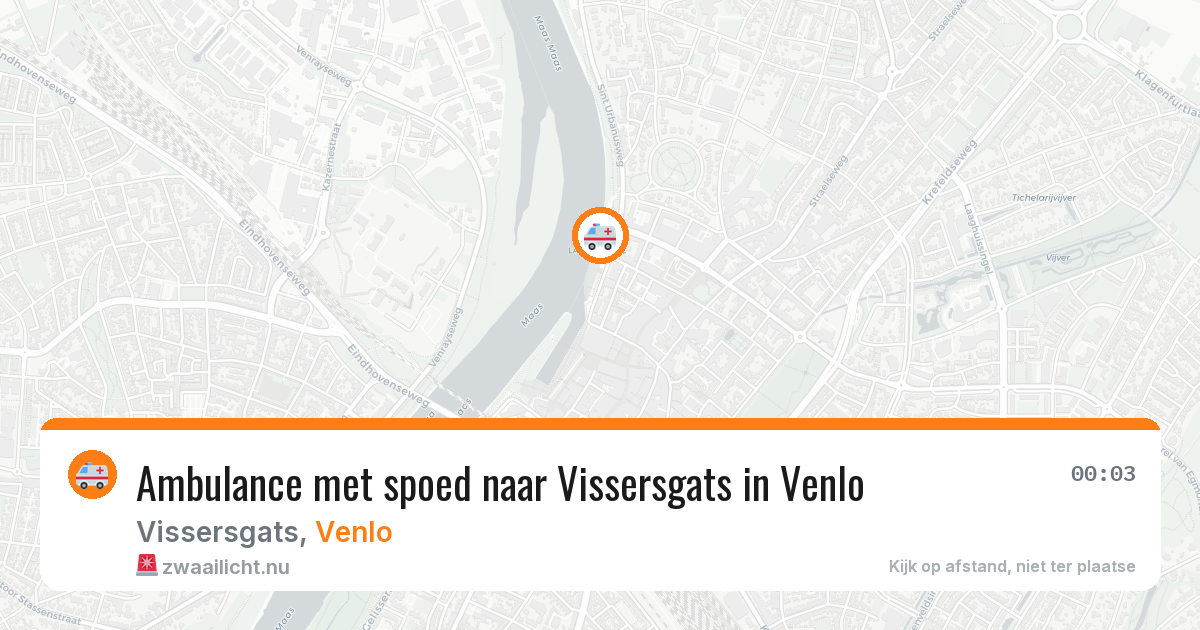 Ambulance met spoed naar Vissersgats in Venlo — 11 jul 2026