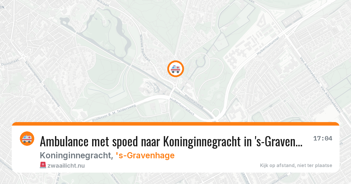 Ambulance met spoed naar Koninginnegracht in 's-Gravenhage — 4 apr 2026