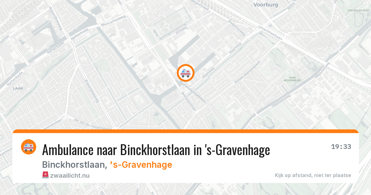 Ambulance naar Binckhorstlaan in 's-Gravenhage — 23 mei 2026