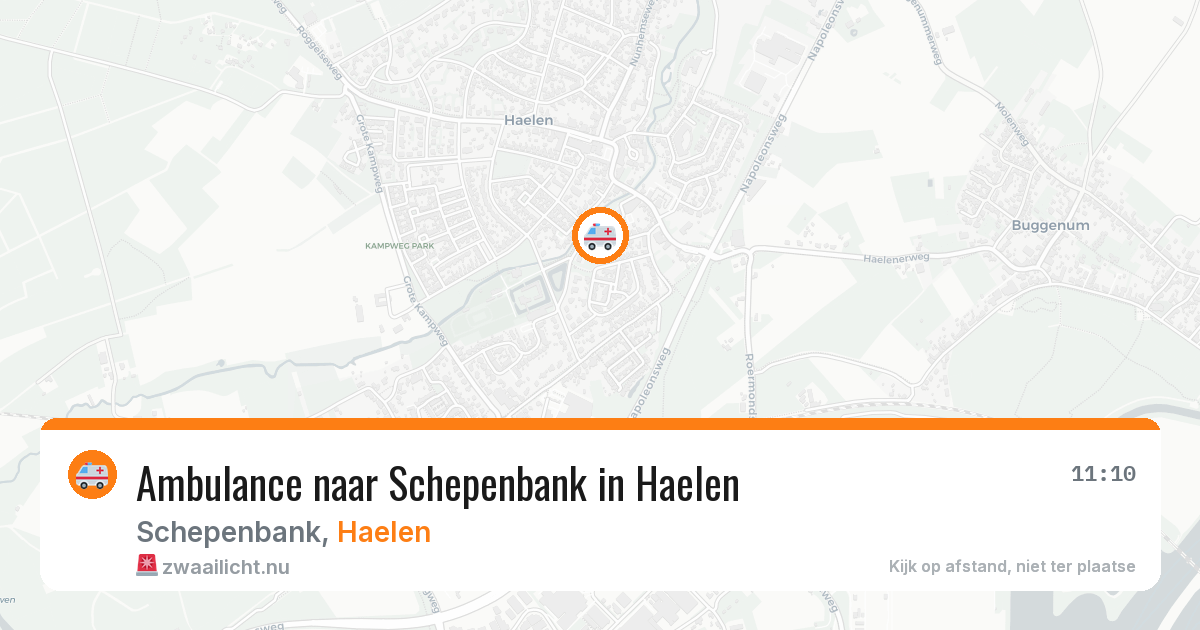 Ambulance naar Schepenbank in Haelen — 15 jul 2026