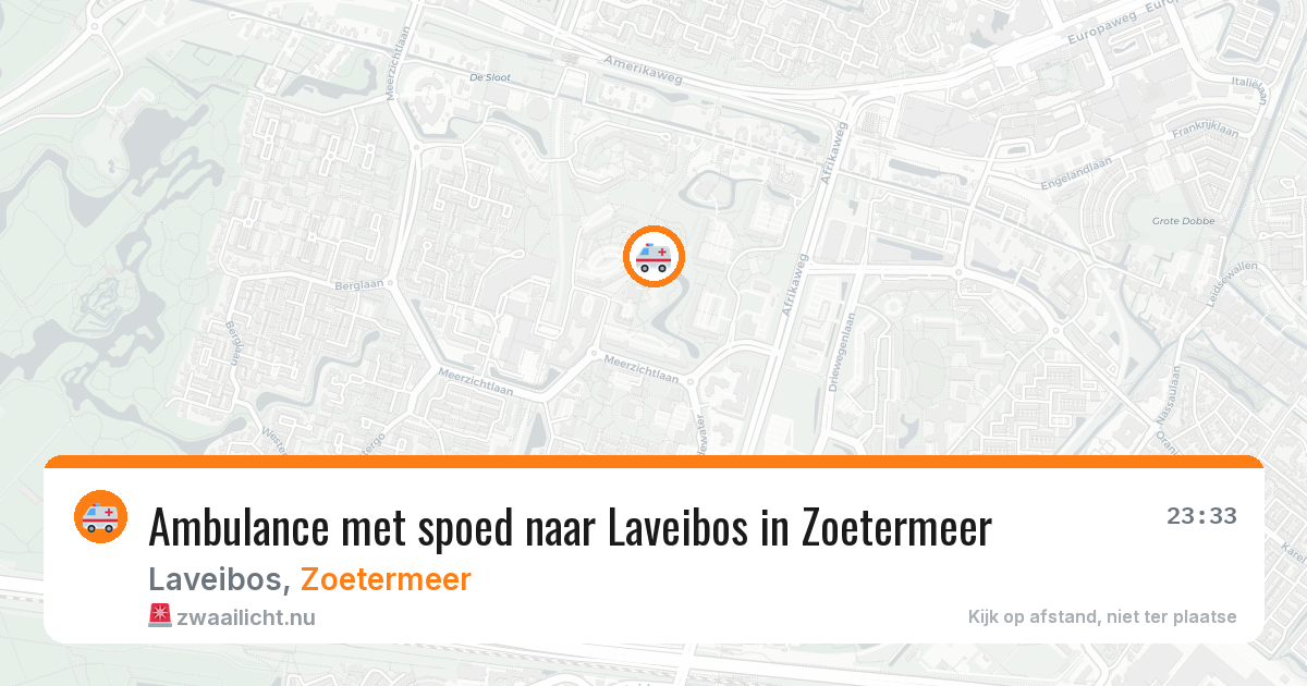 Ambulance met spoed naar Laveibos in Zoetermeer — 14 jul 2026