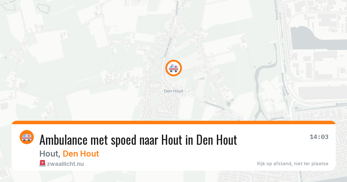 Ambulance met spoed naar Hout in Den Hout — 17 mrt 2026