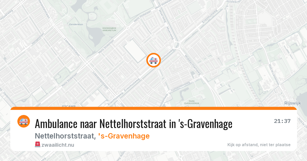 Ambulance naar Nettelhorststraat in 's-Gravenhage — 2 jun 2026
