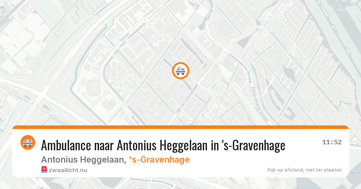 Ambulance naar Antonius Heggelaan in 's-Gravenhage — 16 jul 2026