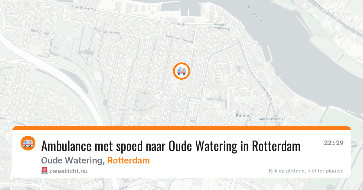 Ambulance met spoed naar Oude Watering in Rotterdam — 11 jul 2026