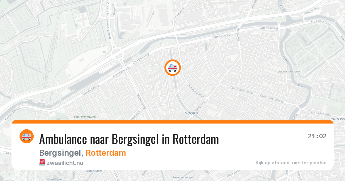 Ambulance naar Bergsingel in Rotterdam — 29 mrt 2026