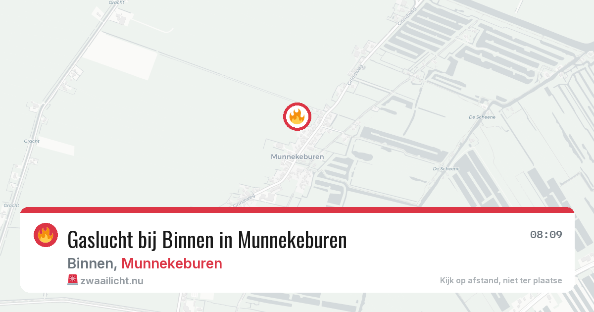 Gaslucht bij Binnen in Munnekeburen — 18 mei 2026