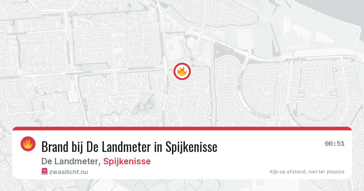 Brand bij De Landmeter in Spijkenisse — 15 jul 2026