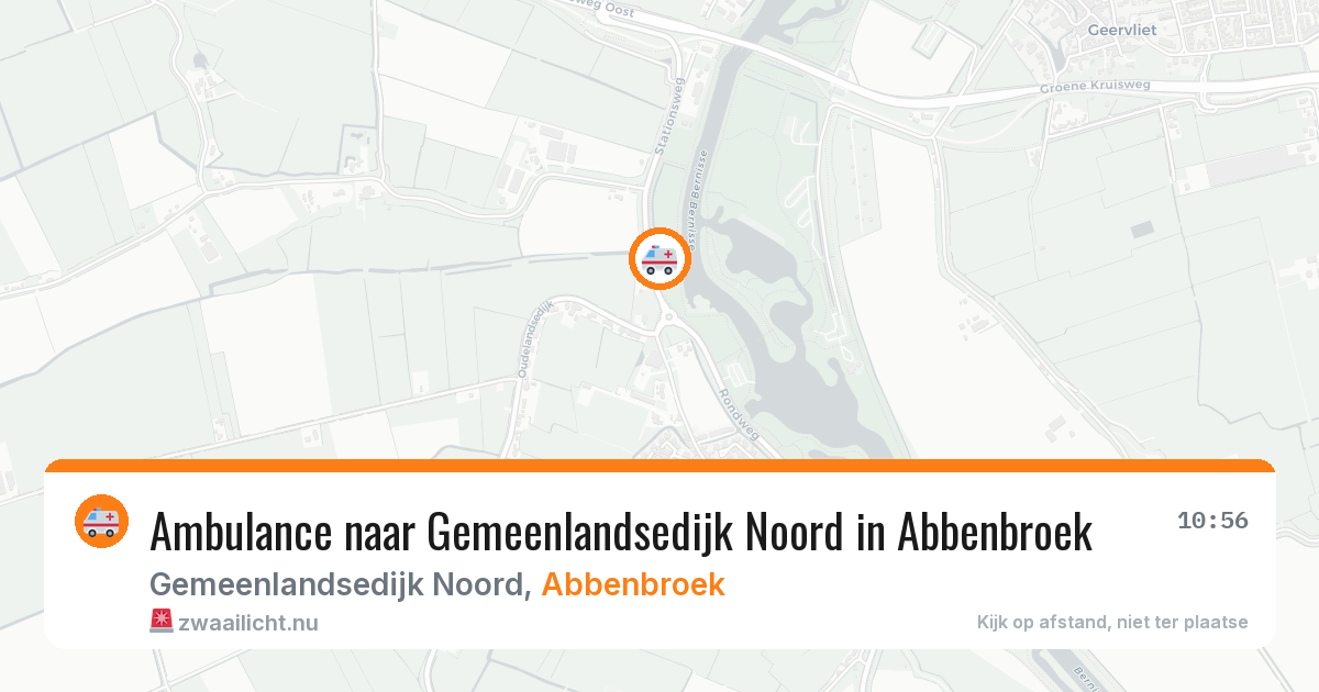Ambulance naar Gemeenlandsedijk Noord in Abbenbroek — 8 mei 2026